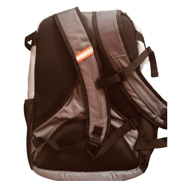 Swiss Tech BANDED Backpack BLACK Grey Orange Front Zip Laptop Pocket SC041 - Picture 2 of 2